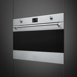 Smeg SFP9395X1 90cm Classic Pyrolytic Single Oven, Stainless Steel - Image 4