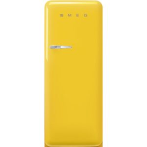 Smeg FAB28RYW5 60cm 50s Style Right Hand Hinge Fridge with Icebox, Yellow