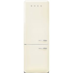 Smeg FAB38LCR5 70cm 50s Style Left Hand Hinge Fridge Freezer, Cream