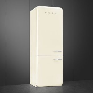 Smeg FAB38LCR5 70cm 50s Style Left Hand Hinge Fridge Freezer, Cream - Image 3