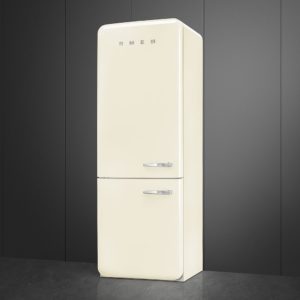 Smeg FAB38LCR5 70cm 50s Style Left Hand Hinge Fridge Freezer, Cream - Image 4