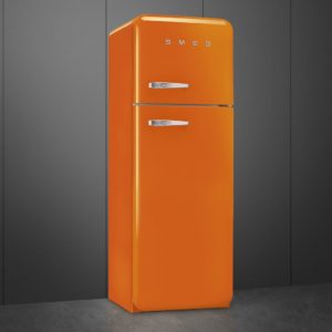 Smeg FAB30ROR5 60cm 50s Style Right Hand Hinge Freezer over Fridge, Orange - Image 3