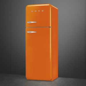 Smeg FAB30ROR5 60cm 50s Style Right Hand Hinge Freezer over Fridge, Orange - Image 4