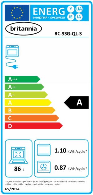 Britannia RC-9SG-QL-S Q Line 90cm Single Dual Fuel Range Cooker - Image 3