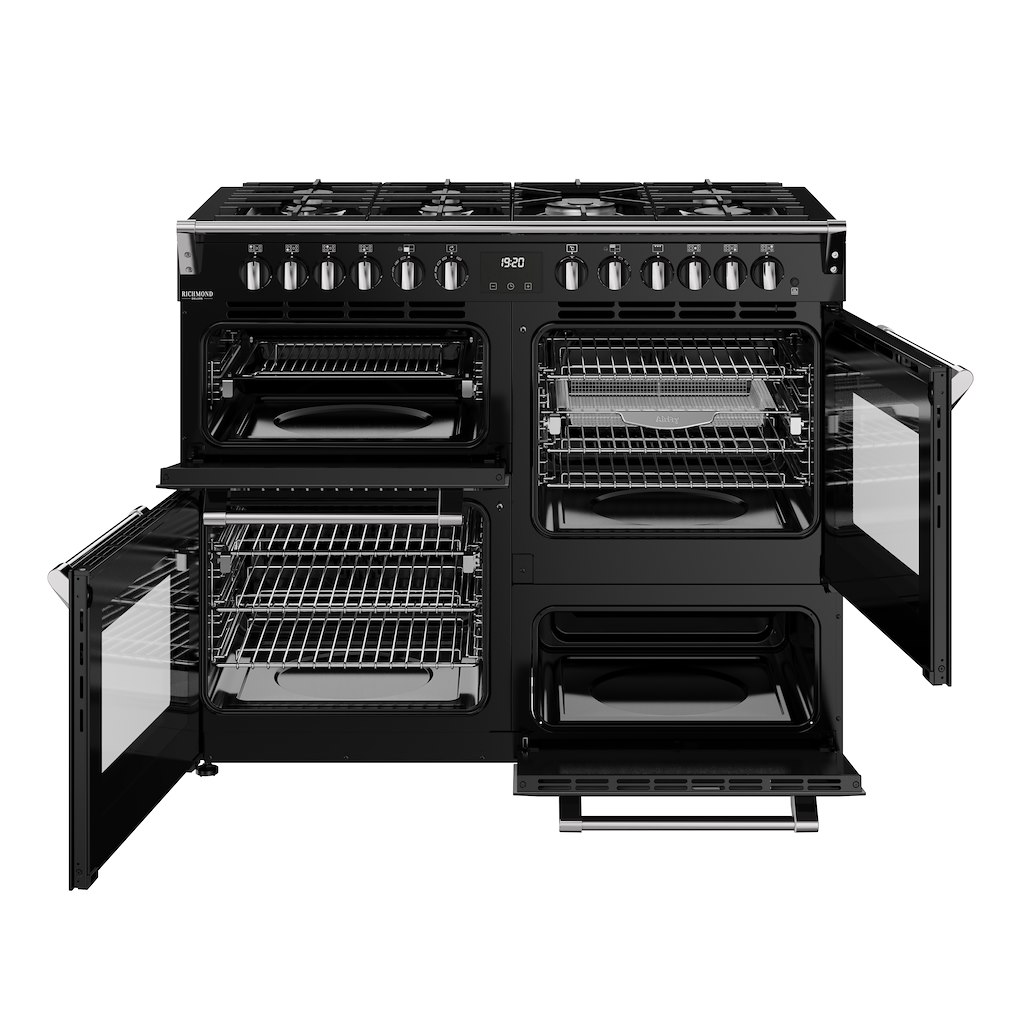 Stoves DX RCA RICH 110DF 110cm Richmond DX Dual Fuel Range Cooker - Black - Image 2