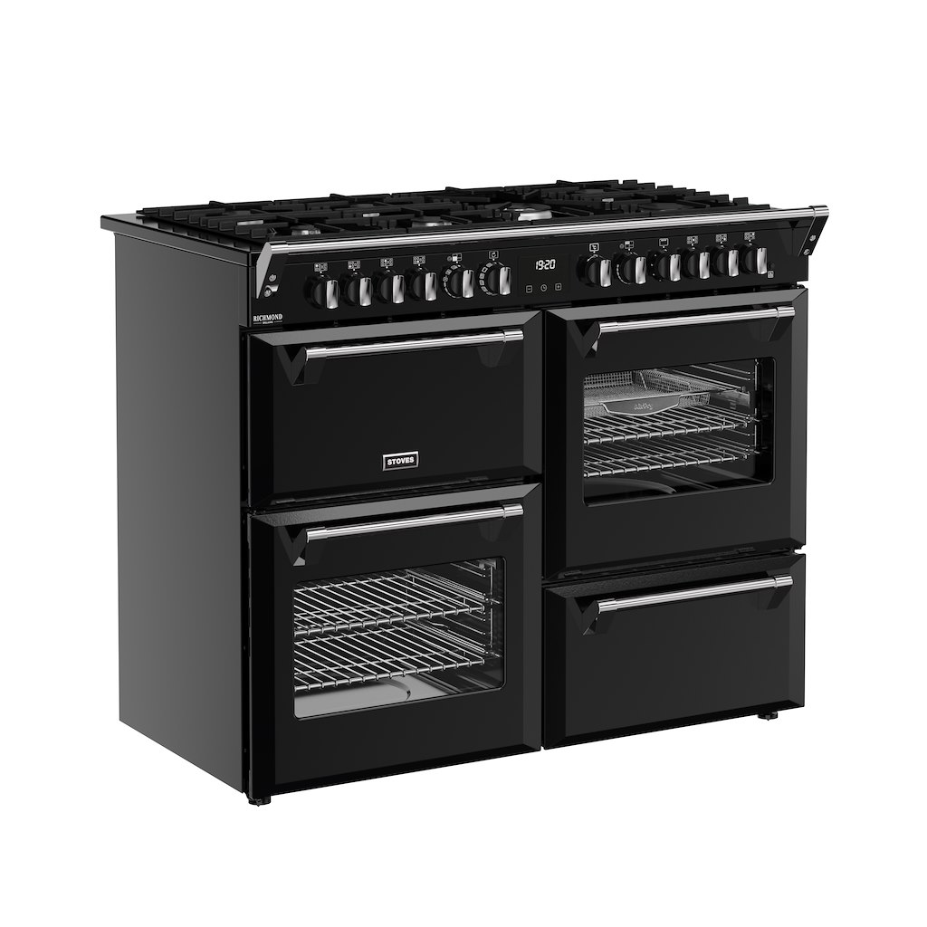Stoves DX RCA RICH 110DF 110cm Richmond DX Dual Fuel Range Cooker - Black - Image 3
