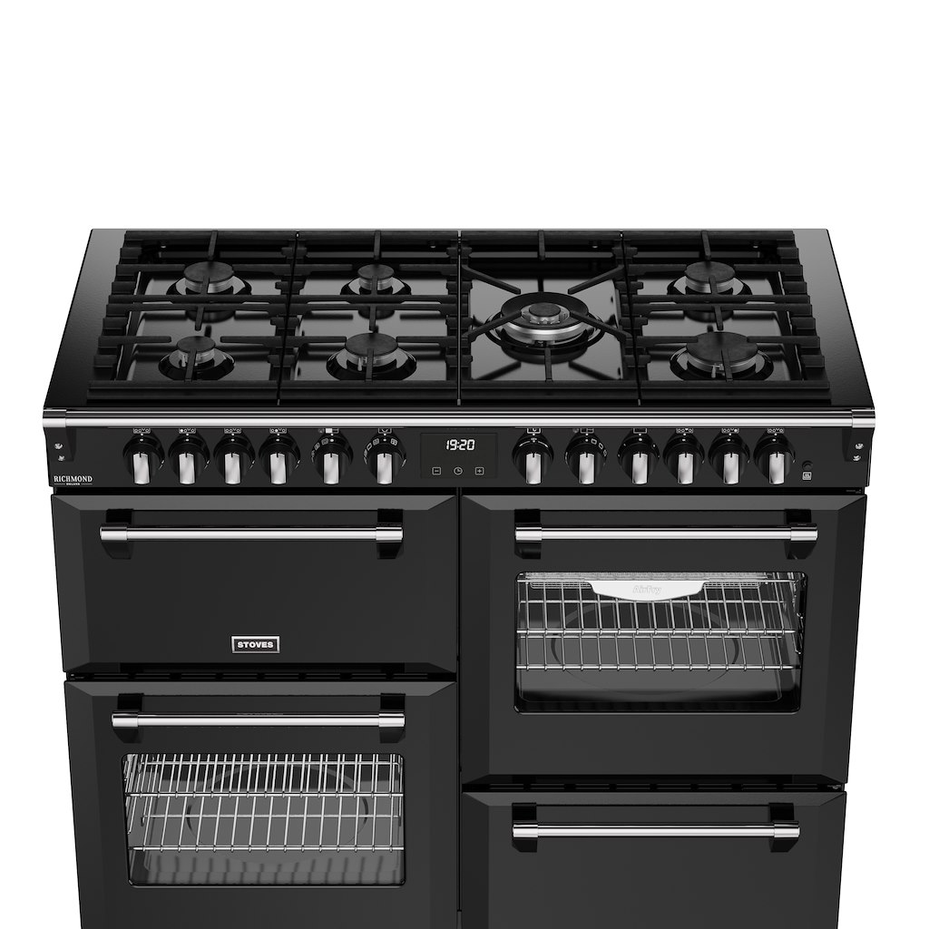 Stoves DX RCA RICH 110DF 110cm Richmond DX Dual Fuel Range Cooker - Black - Image 4