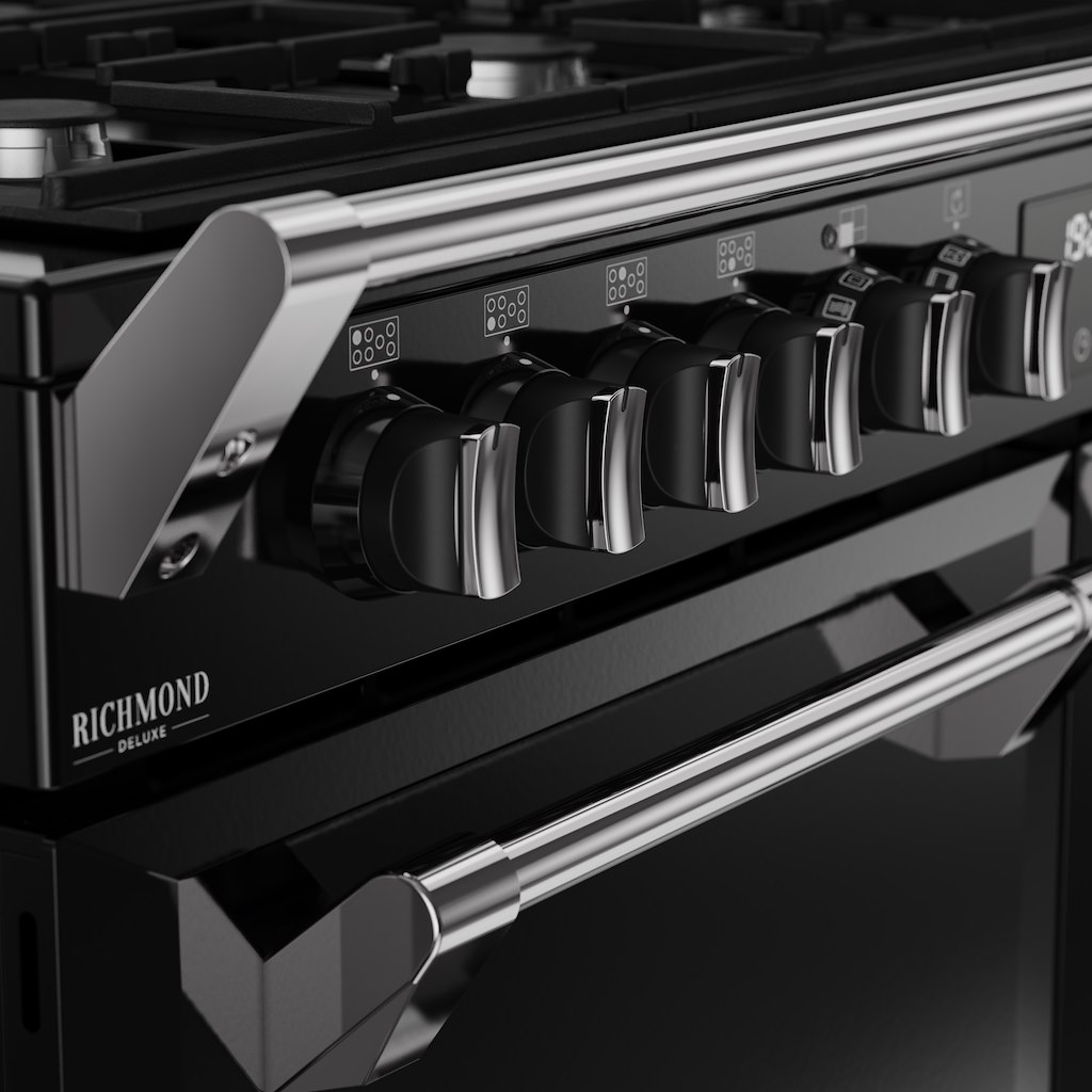 Stoves DX RCA RICH 110DF 110cm Richmond DX Dual Fuel Range Cooker - Black - Image 6