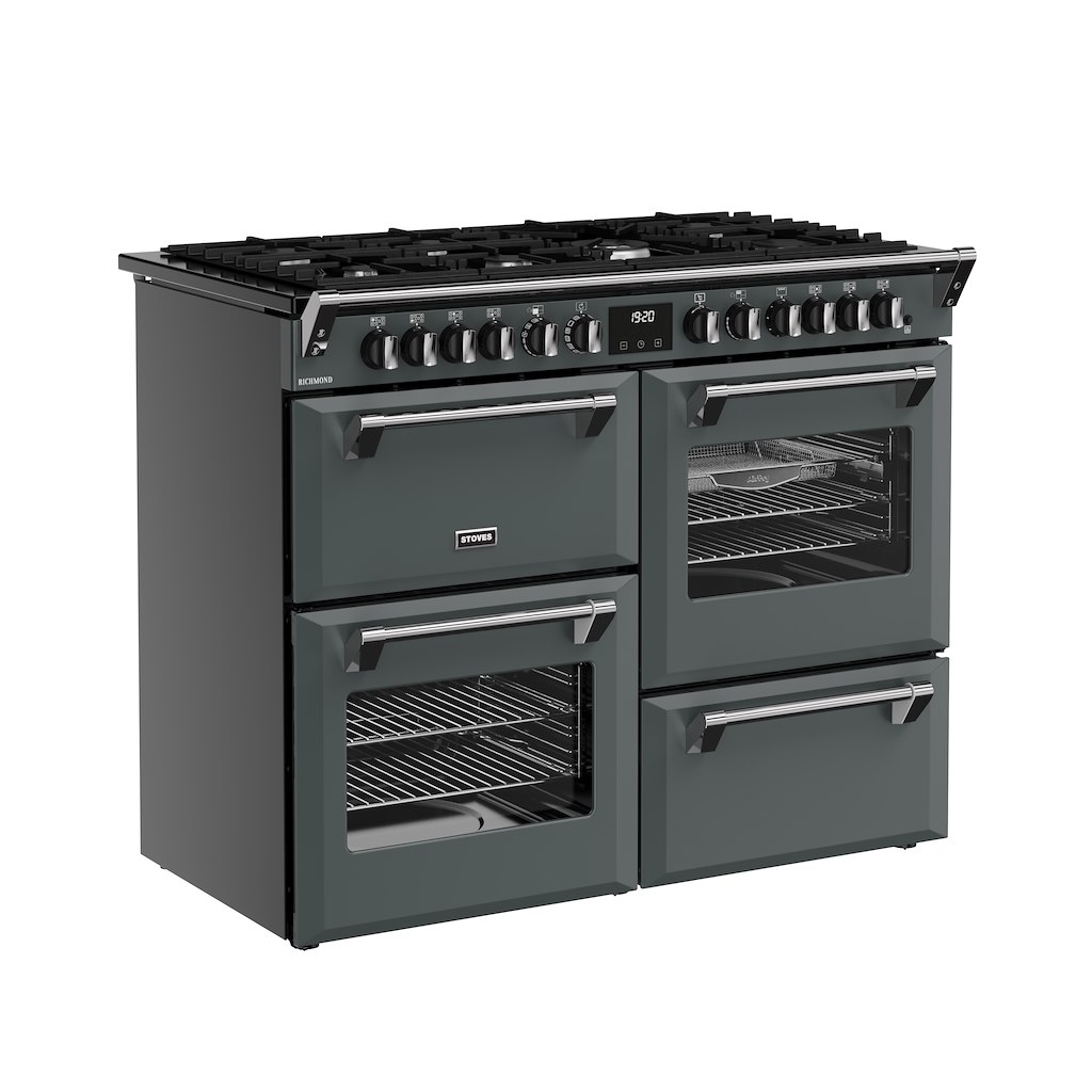 Stoves RCA RICH 110DF 110cm Richmond Dual Fuel Range Cooker - Anthracite - Image 2