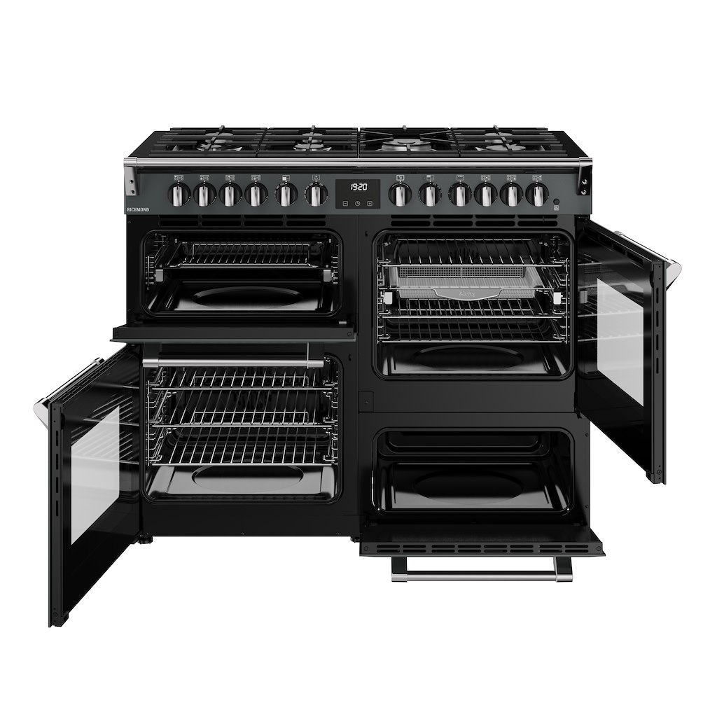 Stoves RCA RICH 110DF 110cm Richmond Dual Fuel Range Cooker - Anthracite - Image 3