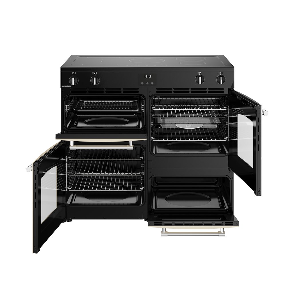 Belling RCA FARMHOUSE 100Ei 100cm Electric Induction Touch Range Cooker - Cream - Image 2