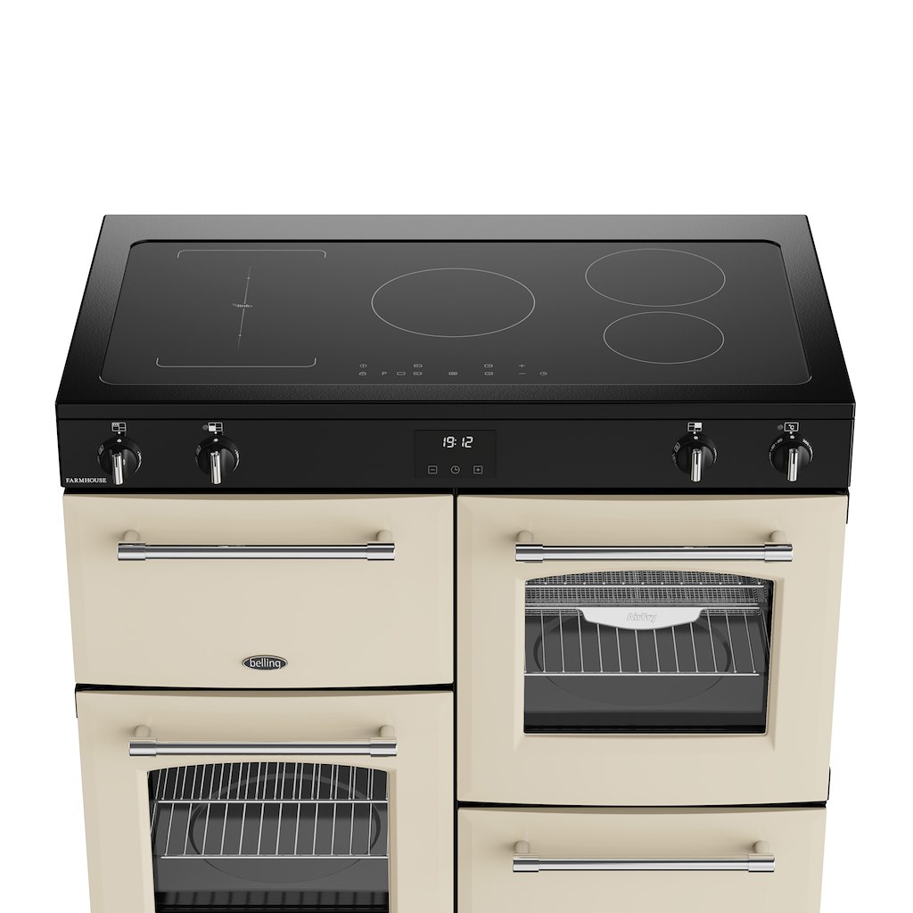 Belling RCA FARMHOUSE 100Ei 100cm Electric Induction Touch Range Cooker - Cream - Image 4