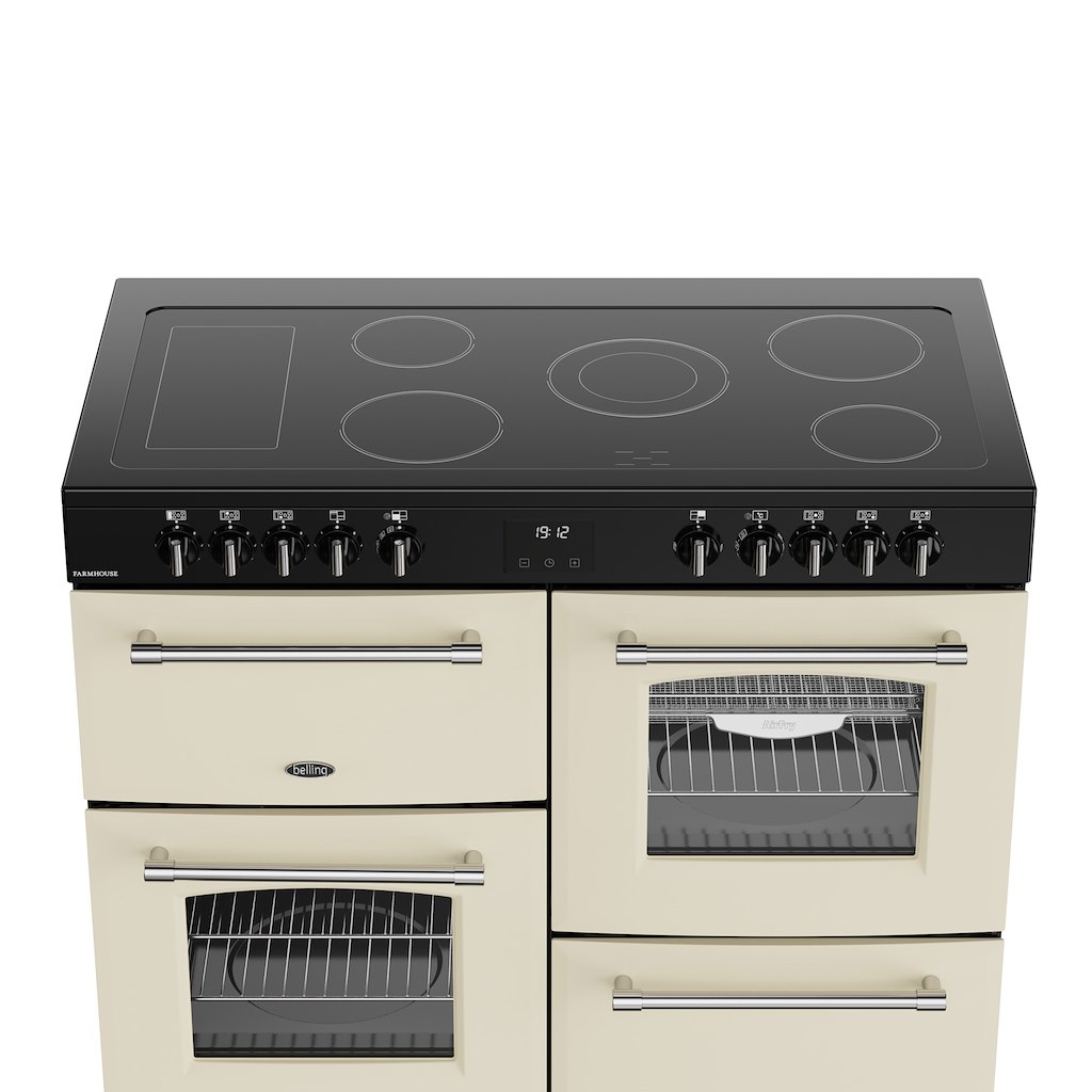 Belling RCA FARMHOUSE 110E 110cm Electric Ceramic Range Cooker - Cream - Image 3