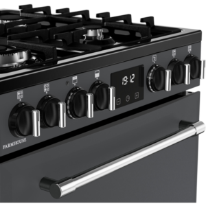 Belling MRA FARMHOUSE 60cm Dual Fuel Cooker with Double Oven - Anthracite - Image 4