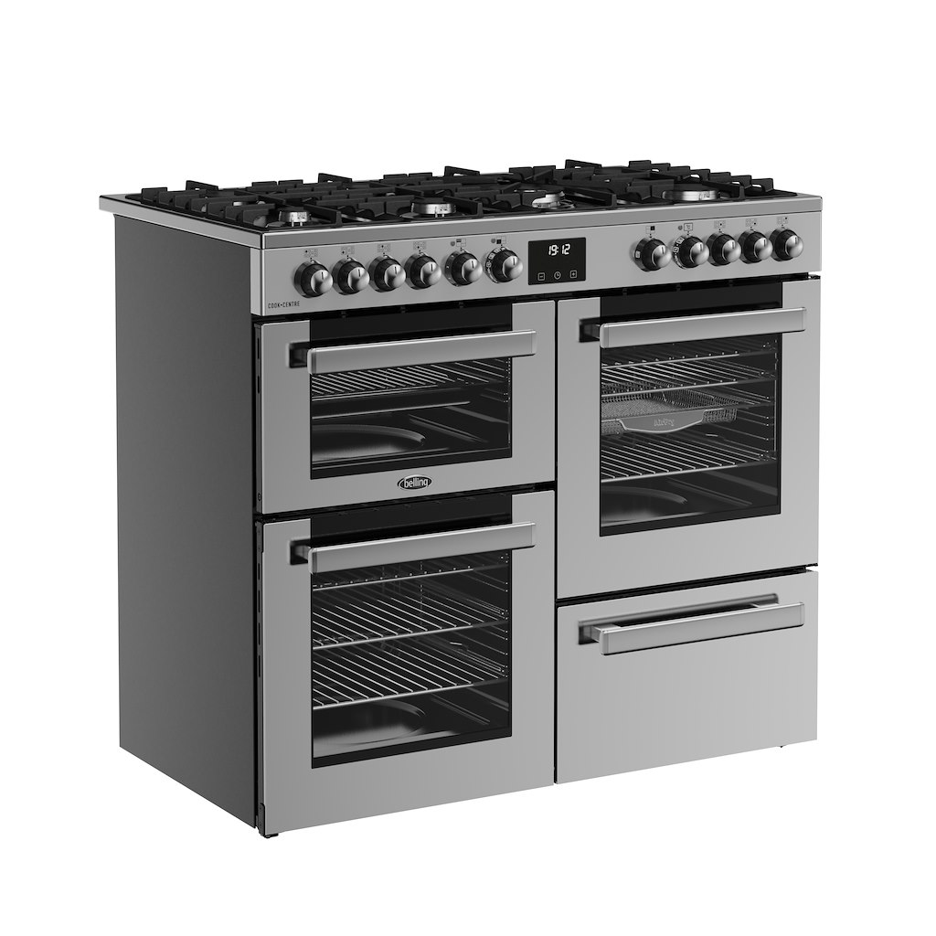 Belling RCA COOKCENTRE 100DF 100cm Dual Fuel Range Cooker - Stainless Steel - Image 2