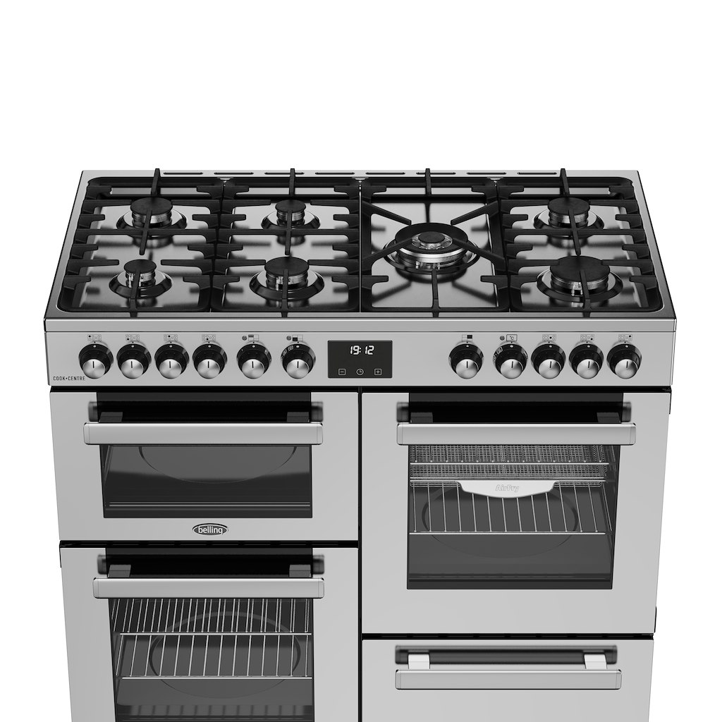 Belling RCA COOKCENTRE 100DF 100cm Dual Fuel Range Cooker - Stainless Steel - Image 4