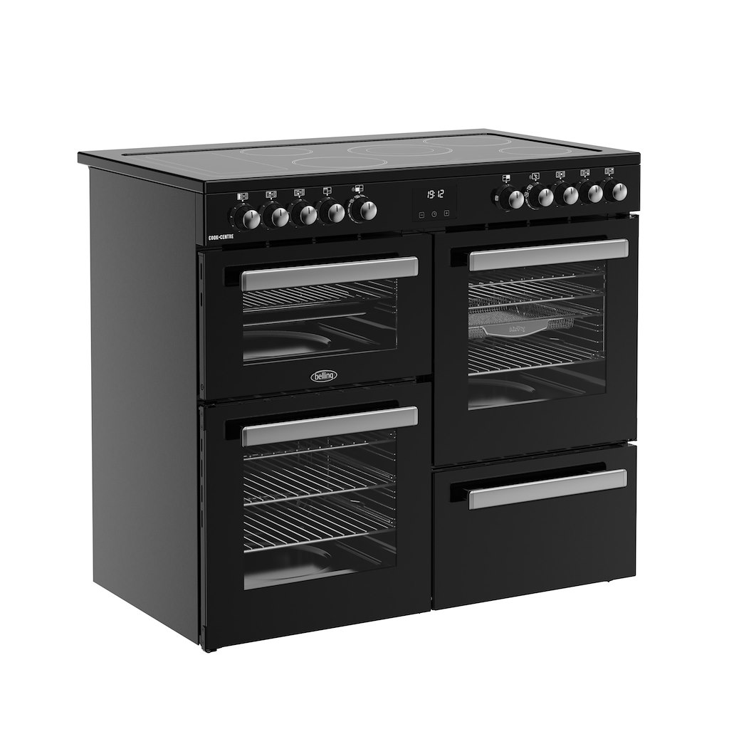 Belling RCA COOKCENTRE 100E 100cm Electric Ceramic Range Cooker - Black - Image 2