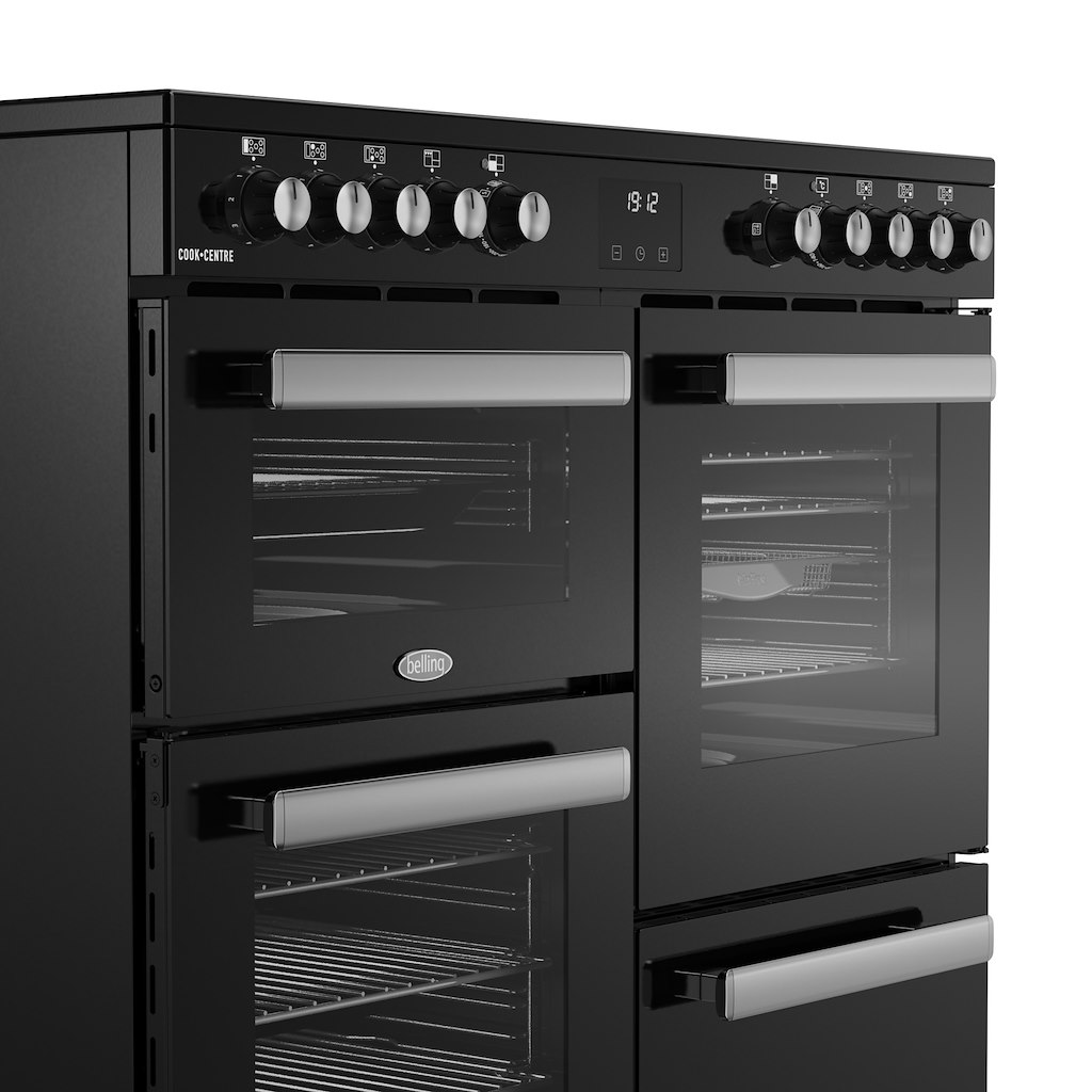 Belling RCA COOKCENTRE 100E 100cm Electric Ceramic Range Cooker - Black - Image 7