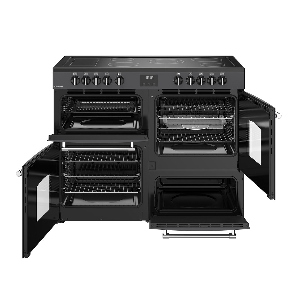 Belling RCA FARMHOUSE 110E 110cm Electric Ceramic Range Cooker - Anthracite - Image 2