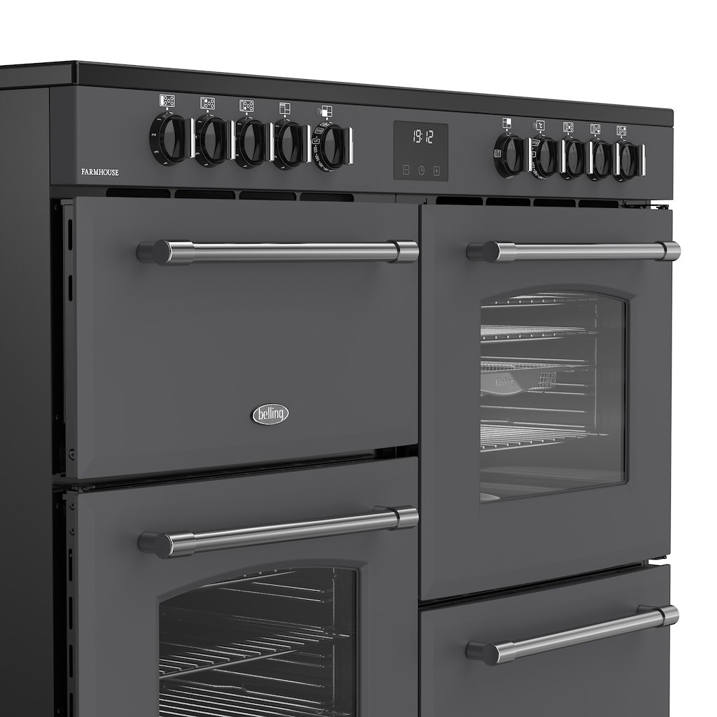 Belling RCA FARMHOUSE 110E 110cm Electric Ceramic Range Cooker - Anthracite - Image 7