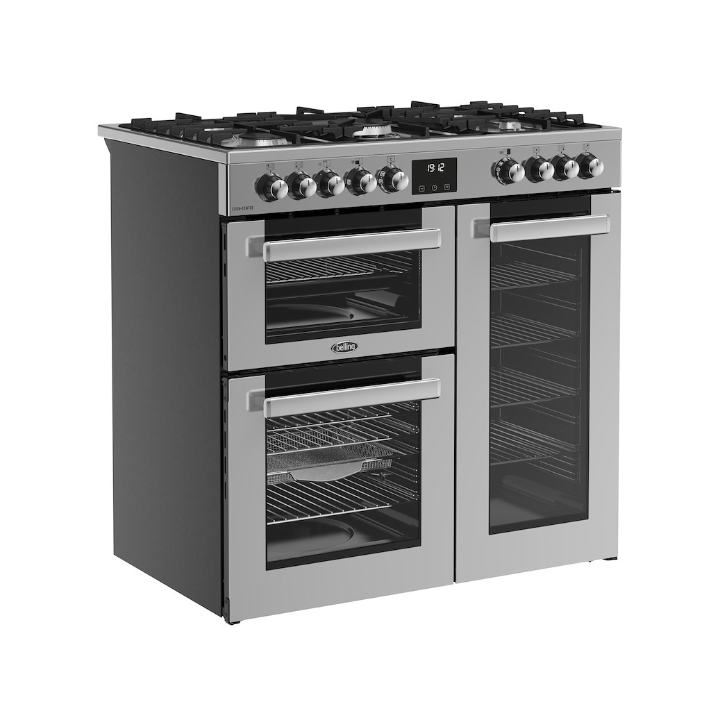 Belling RCA COOKCENTRE 90DF 90cm Dual Fuel Range Cooker - Stainless Steel - Image 2