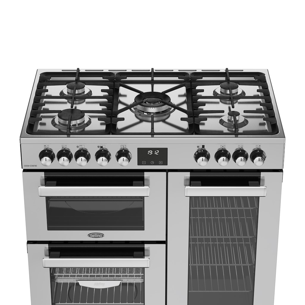 Belling RCA COOKCENTRE 90DF 90cm Dual Fuel Range Cooker - Stainless Steel - Image 3