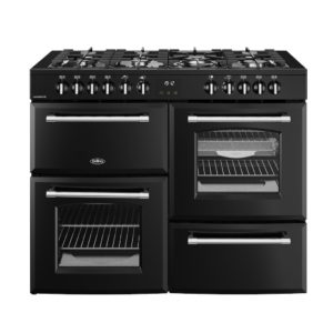 Belling RCA FARMHOUSE 110DF 110cm Dual Fuel Range Cooker - Black