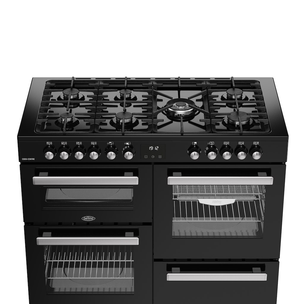 Belling RCA COOKCENTRE 110DF 110cm Dual Fuel Range Cooker - Black - Image 4