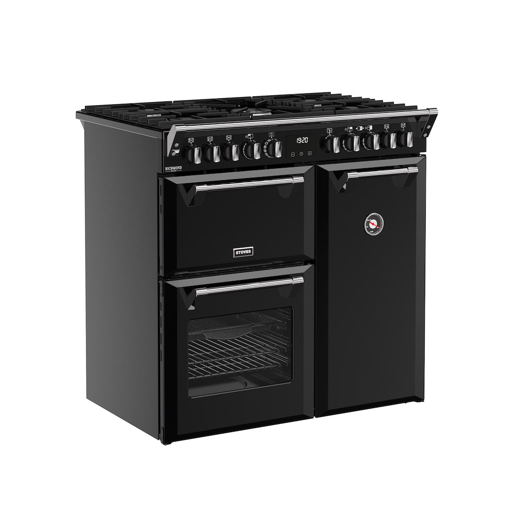 Stoves DX RCA RICH 90DF 90cm Richmond DX Dual Fuel Range Cooker - Black - Image 2
