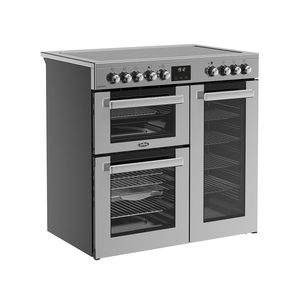 Belling RCA COOKCENTRE 90E 90cm Electric Ceramic Range Cooker - Stainless Steel - Image 2