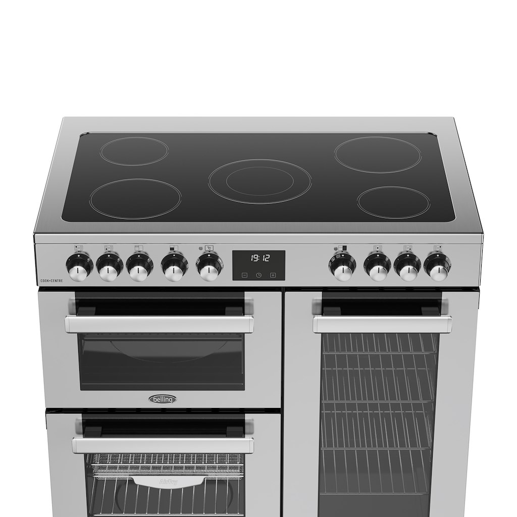 Belling RCA COOKCENTRE 90E 90cm Electric Ceramic Range Cooker - Stainless Steel - Image 4