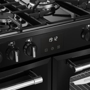 Belling RCA FARMHOUSE 100DF 100cm Dual Fuel Range Cooker - Black - Image 8