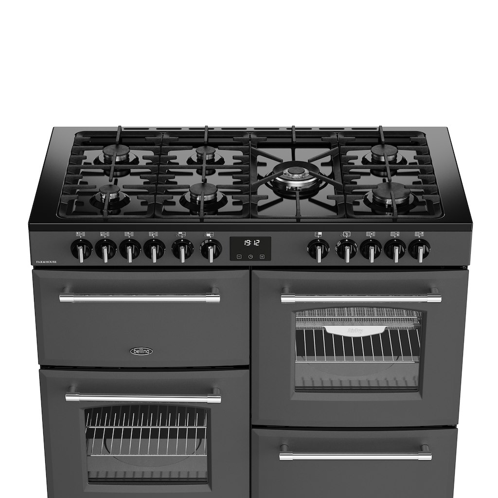 Belling RCA FARMHOUSE 110DF 110cm Dual Fuel Range Cooker - Anthracite - Image 5