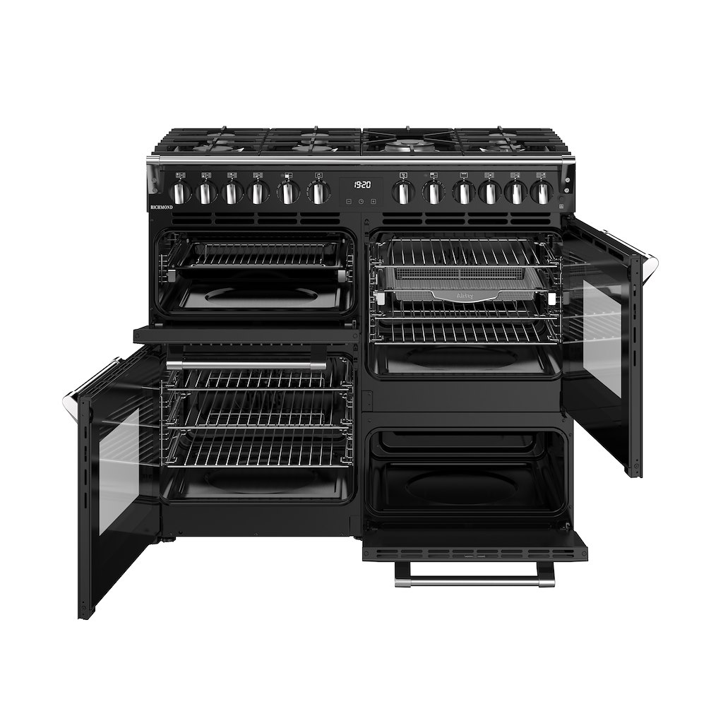 Stoves RCA RICH 100DF 100cm Richmond Dual Fuel Range Cooker - Black - Image 3