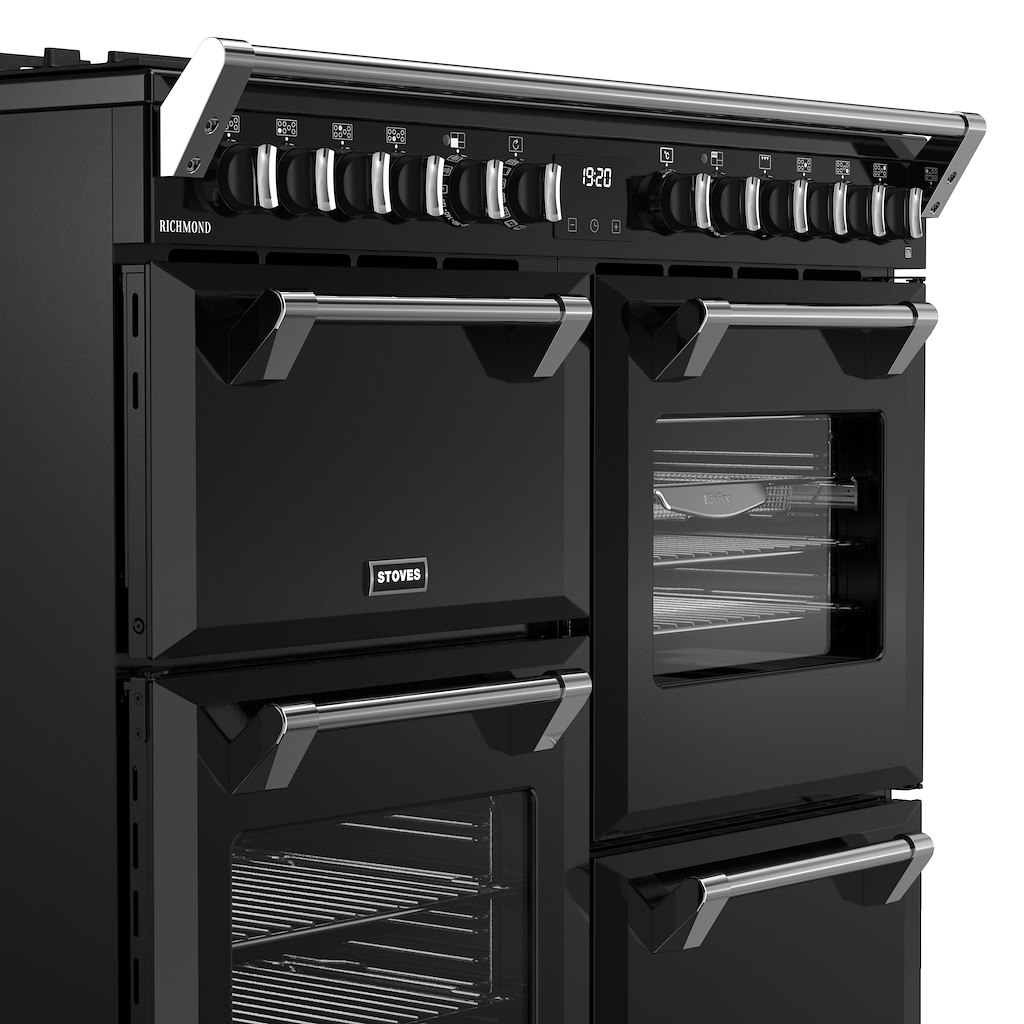Stoves RCA RICH 100DF 100cm Richmond Dual Fuel Range Cooker - Black - Image 7