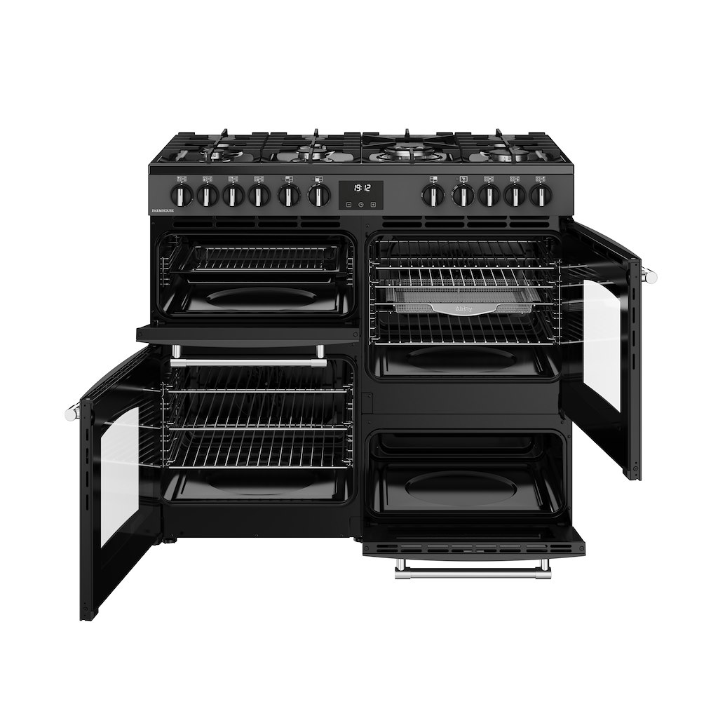 Belling RCA FARMHOUSE 100DF 100cm Dual Fuel Range Cooker - Anthracite - Image 3