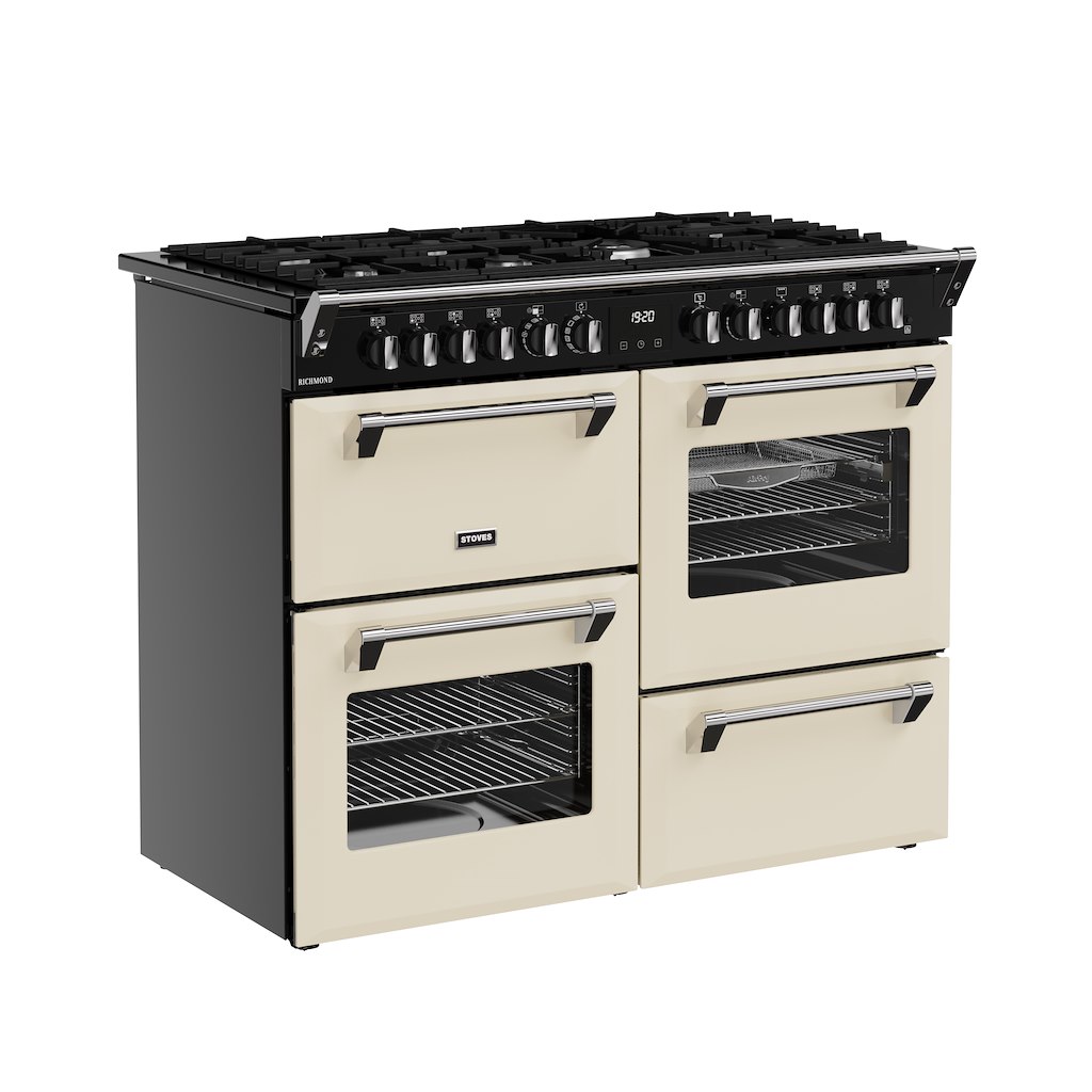 Stoves RCA RICH 110DF 110cm Richmond Dual Fuel Range Cooker - Cream - Image 2