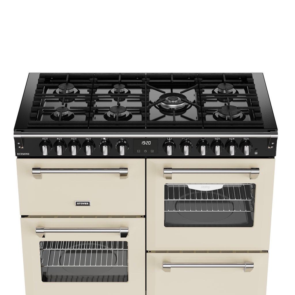 Stoves RCA RICH 110DF 110cm Richmond Dual Fuel Range Cooker - Cream - Image 4