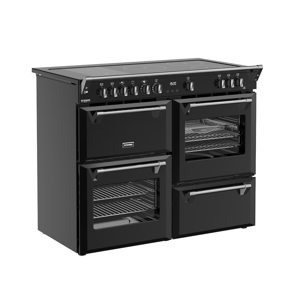Stoves DX RCA RICH 110Ei RTY 110cm Richmond DX Electric Induction Rotary Range Cooker - Black - Image 2
