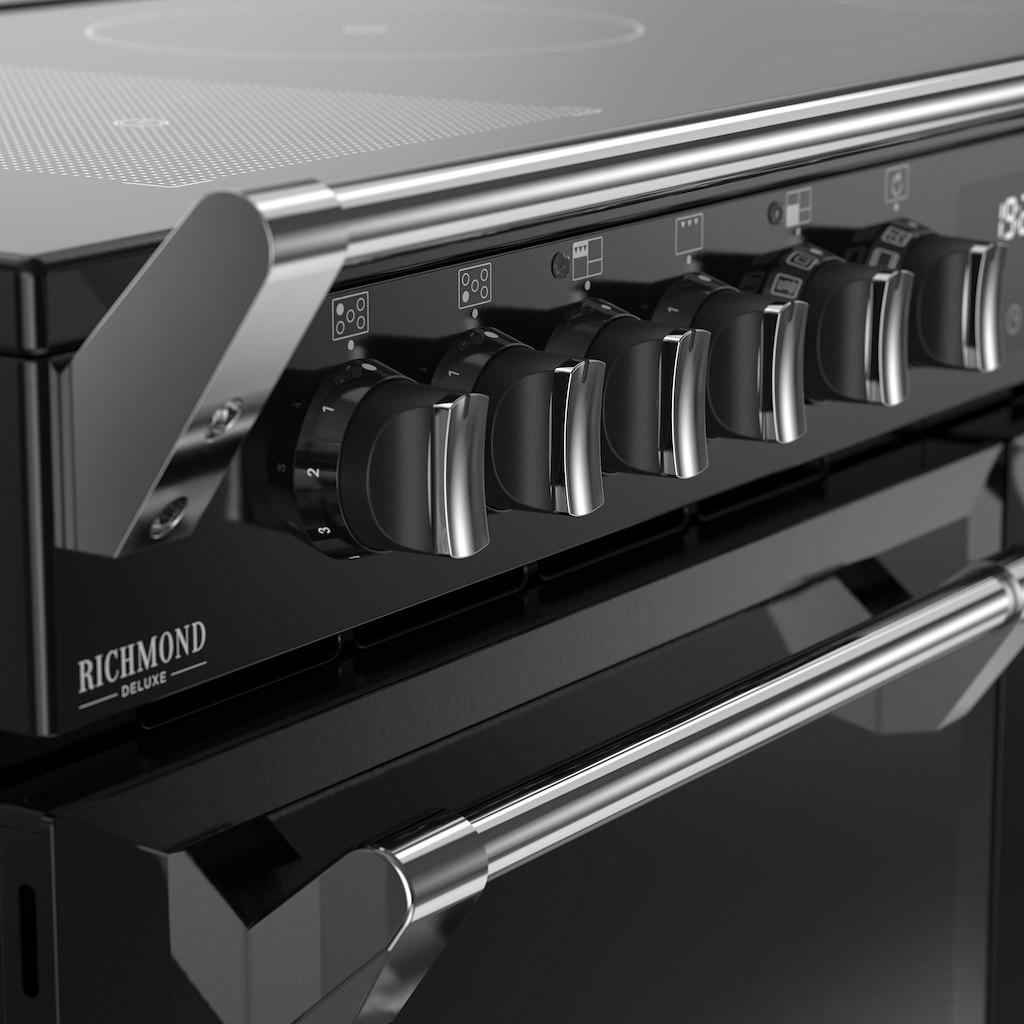 Stoves DX RCA RICH 110Ei RTY 110cm Richmond DX Electric Induction Rotary Range Cooker - Black - Image 6