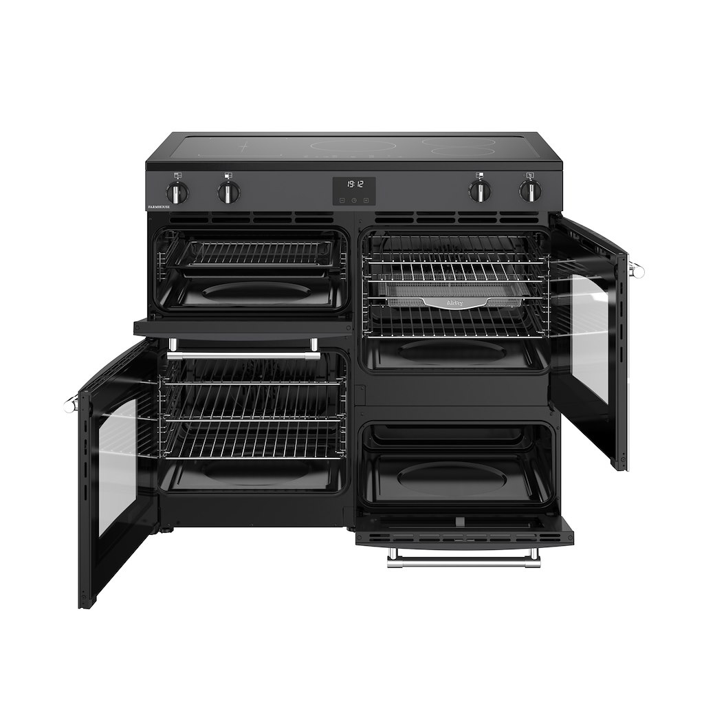 Belling RCA FARMHOUSE 100Ei 100cm Electric Induction Touch Range Cooker - Anthracite - Image 2