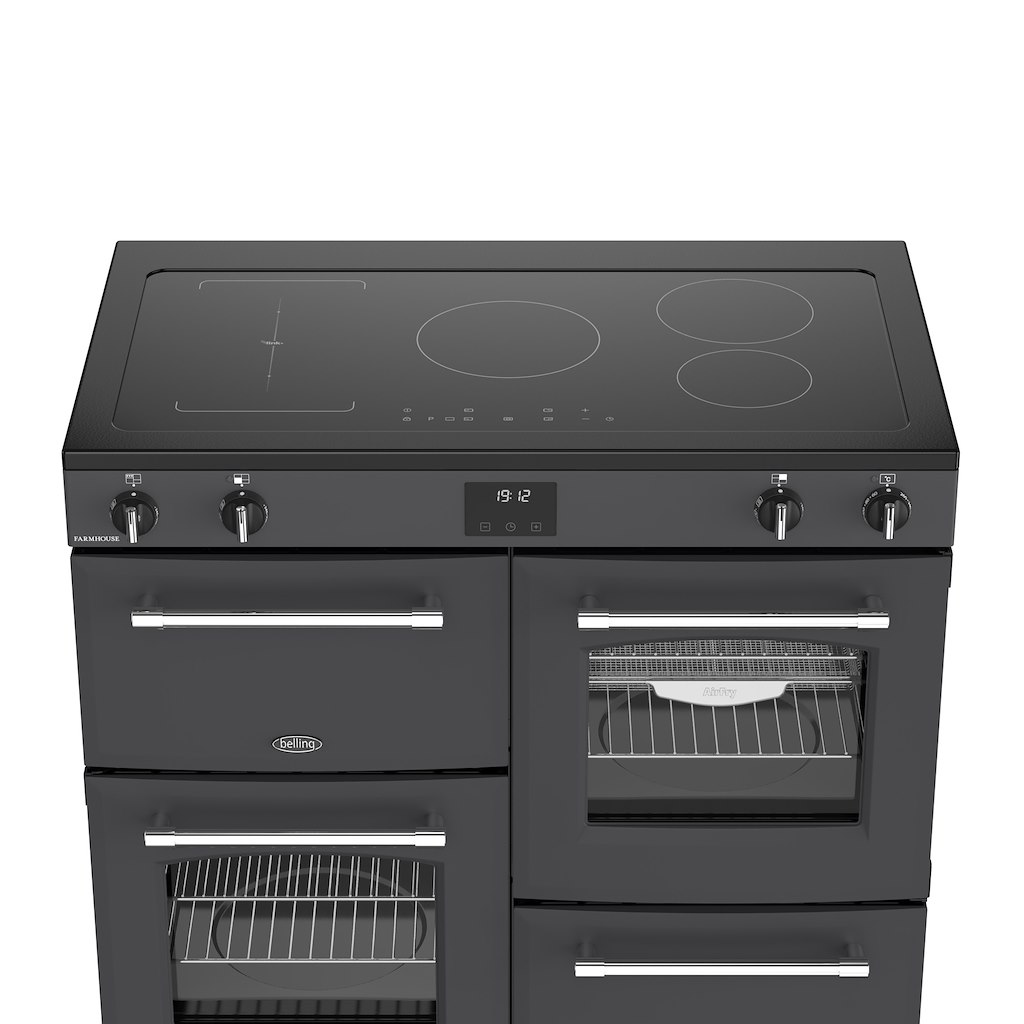 Belling RCA FARMHOUSE 100Ei 100cm Electric Induction Touch Range Cooker - Anthracite - Image 4