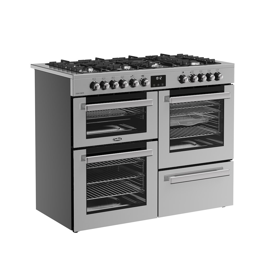 Belling RCA COOKCENTRE 110DF 110cm Dual Fuel Range Cooker - Stainless Steel - Image 2