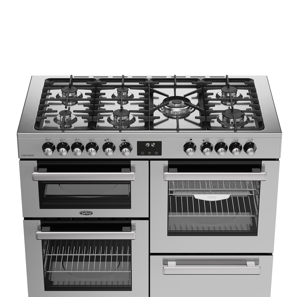 Belling RCA COOKCENTRE 110DF 110cm Dual Fuel Range Cooker - Stainless Steel - Image 4
