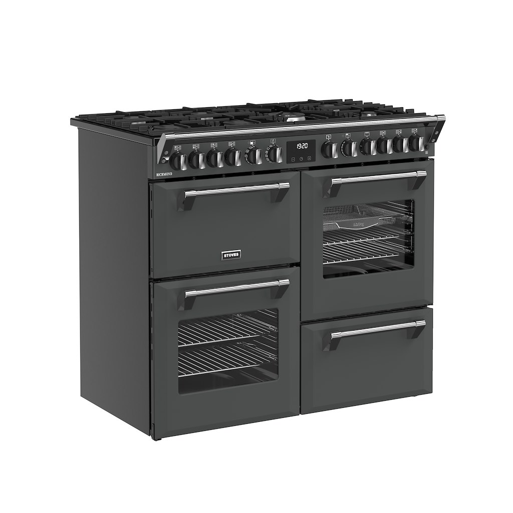 Stoves RCA RICH 100DF 100cm Richmond Dual Fuel Range Cooker - Anthracite - Image 2