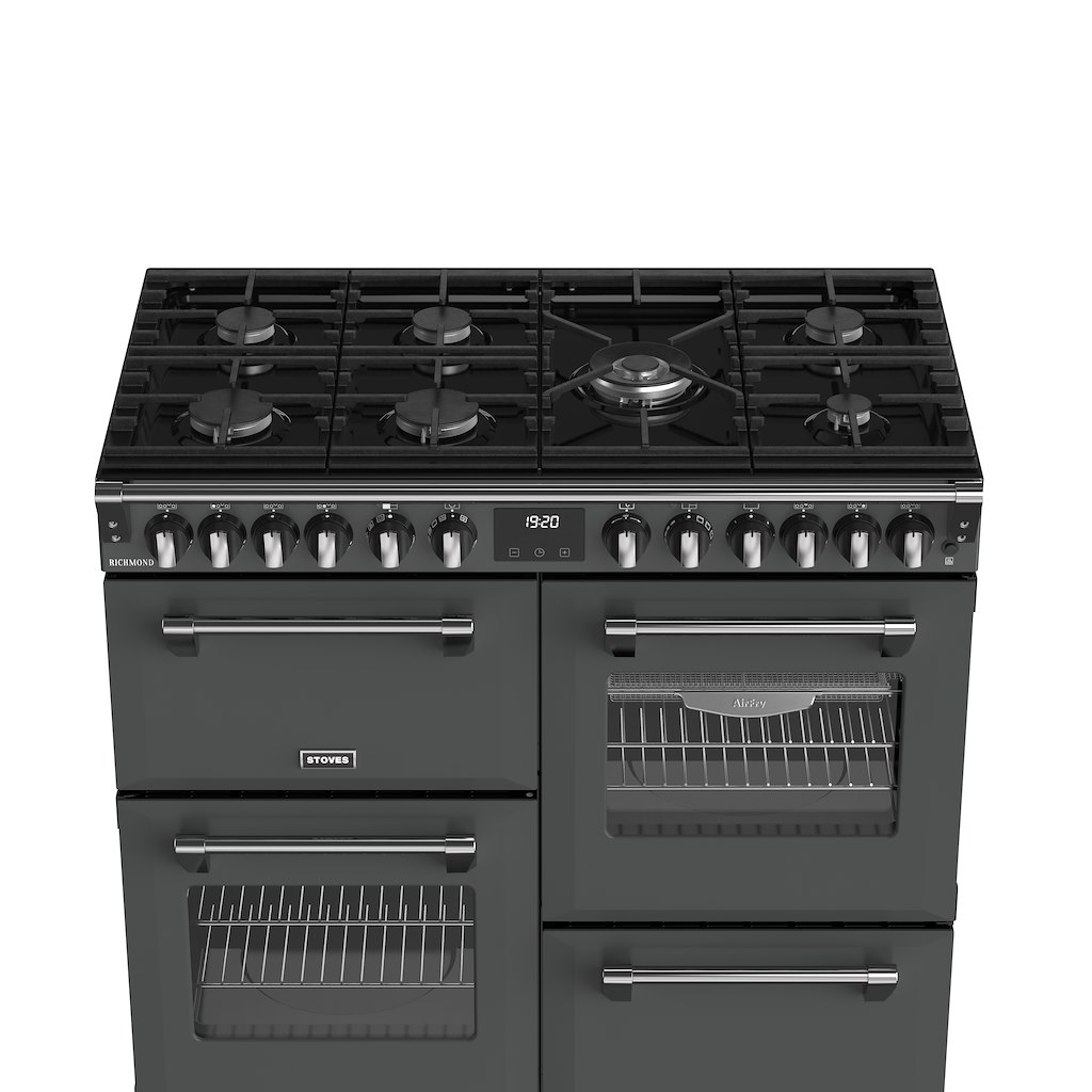 Stoves RCA RICH 100DF 100cm Richmond Dual Fuel Range Cooker - Anthracite - Image 4