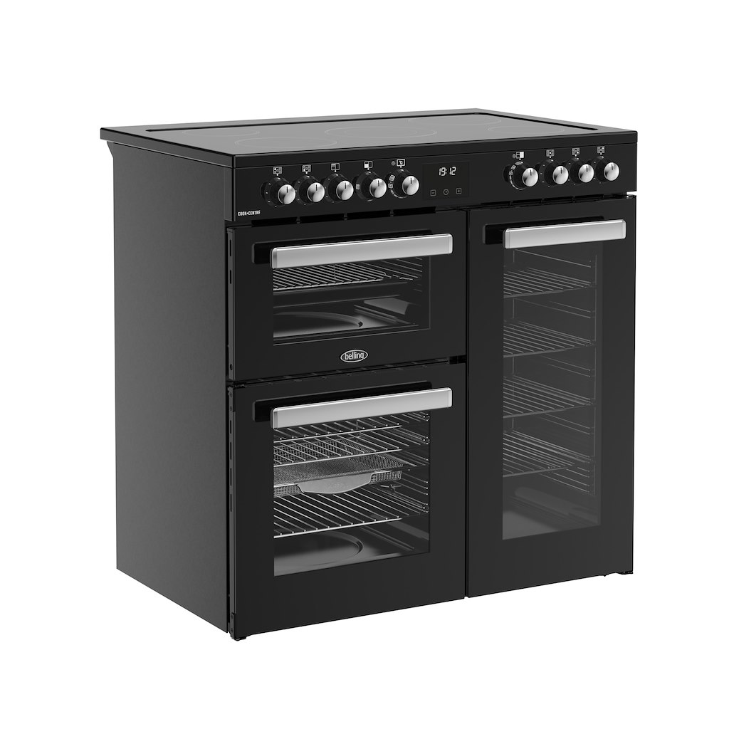 Belling RCA COOKCENTRE 90E 90cm Electric Ceramic Range Cooker - Black - Image 2