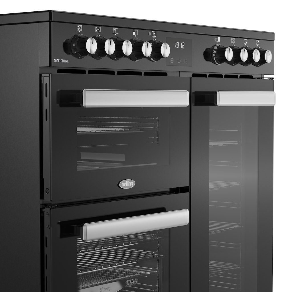 Belling RCA COOKCENTRE 90E 90cm Electric Ceramic Range Cooker - Black - Image 7