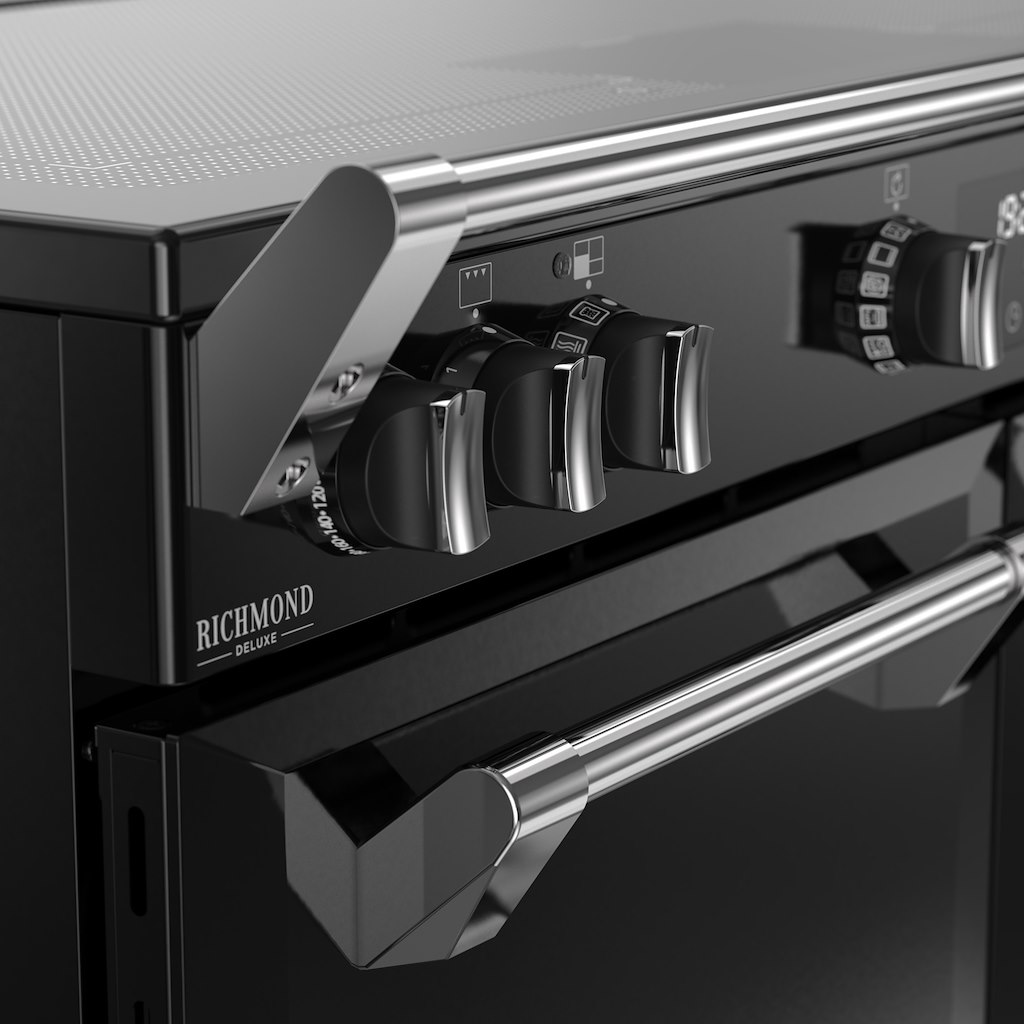 Stoves DX RCA RICH 100Ei ZLS 100cm Richmond DX Electric Induction Zoneless Range Cooker - Black - Image 5