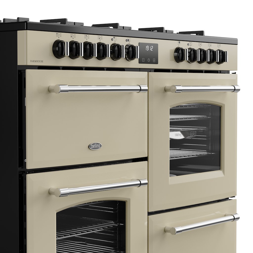 Belling RCA FARMHOUSE 110DF 110cm Dual Fuel Range Cooker - Cream - Image 7